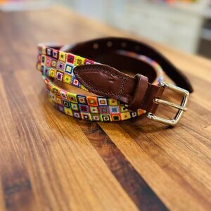 NEW - Good Threads Needlepoint Belt - Size 36